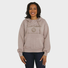 Minnesota Timberwolves WEAR by Erin Andrews Women's Washed Pullover Crewdie Tan - NBA