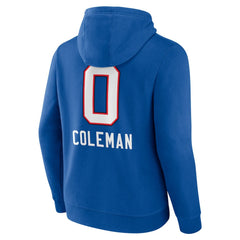 Keon Coleman Buffalo Bills Team Wordmark Name & Number Pullover Hoodie Royal | NFL