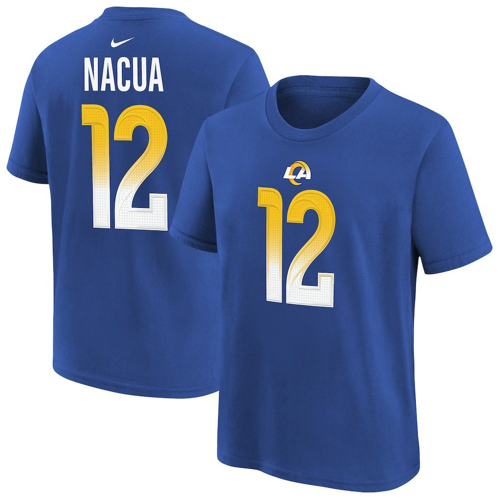 Puka Nacua Los Angeles Rams Youth Player Name & Number T-Shirt Royal | Nike for Sale