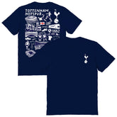 Tottenham Hotspur Vive La Fete Women's Impressions Artwork T-Shirt Navy - FIFA World CUP