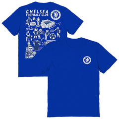 Chelsea Vive La Fete Women's Impressions Artwork T-Shirt Blue - FIFA World CUP