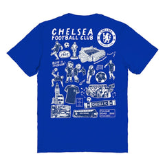 Chelsea Vive La Fete Women's Impressions Artwork T-Shirt Blue - FIFA World CUP