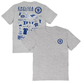 Chelsea Vive La Fete Women's Impressions Artwork T-Shirt Heather Gray - FIFA World CUP
