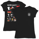 Germany National Team Vive La Fete Girls Youth Color Badge Fitted T-Shirt Black - FIFA World CUP