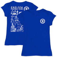 Chelsea Vive La Fete Girls Youth Color Badge Fitted T-Shirt Blue - FIFA World CUP
