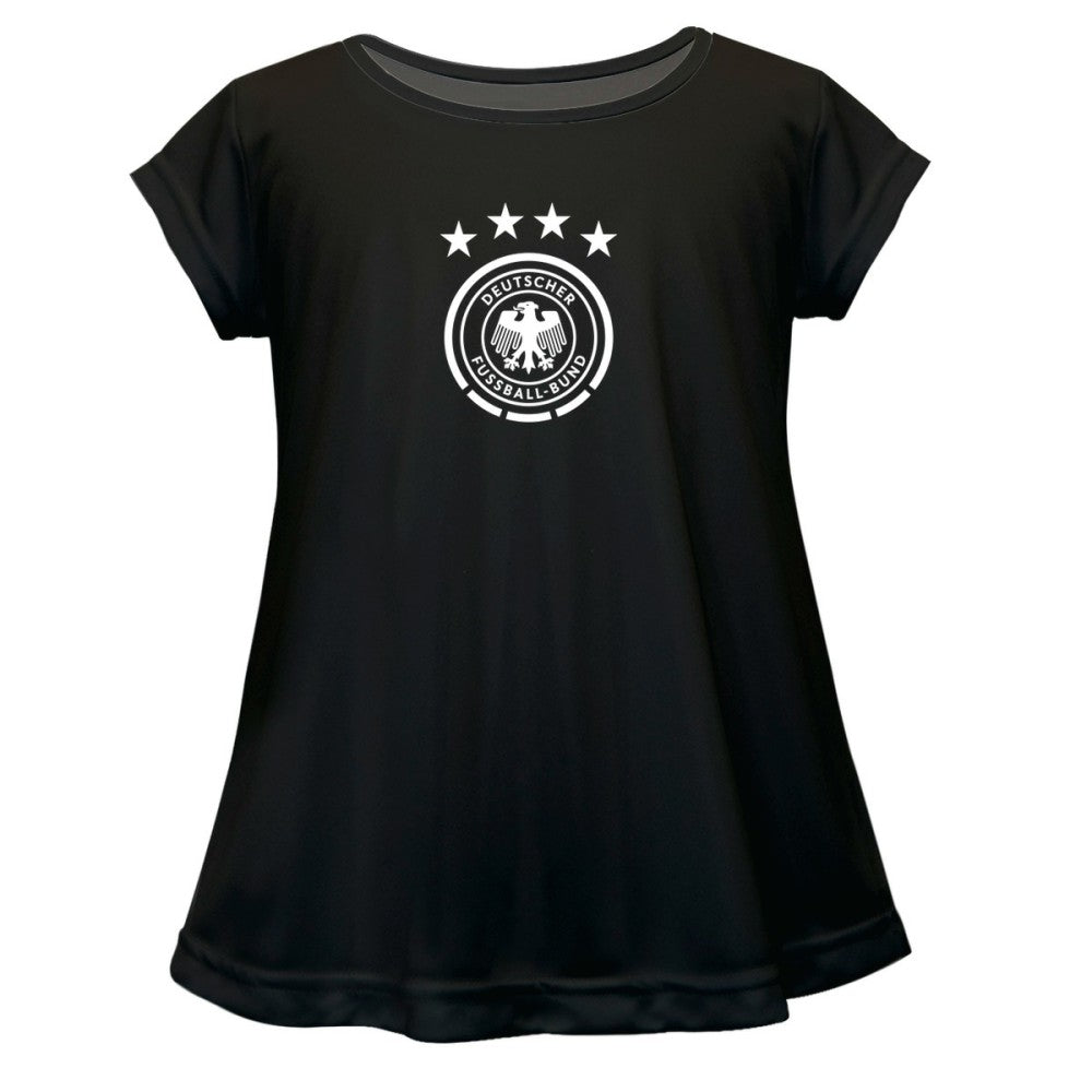 Germany National Team Vive La Fete Girls Youth Color Badge A-Line Top Black - FIFA World CUP