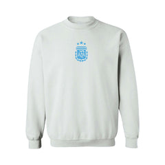 Argentina National Team Vive La Fete Women's Color Badge Pullover Sweatshirt White - FIFA World CUP