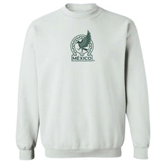 Mexico National Team Vive La Fete Women's Color Badge Pullover Sweatshirt White - FIFA World CUP