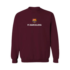 Barcelona Vive La Fete Women's Color Badge Pullover Sweatshirt Maroon - FIFA World CUP