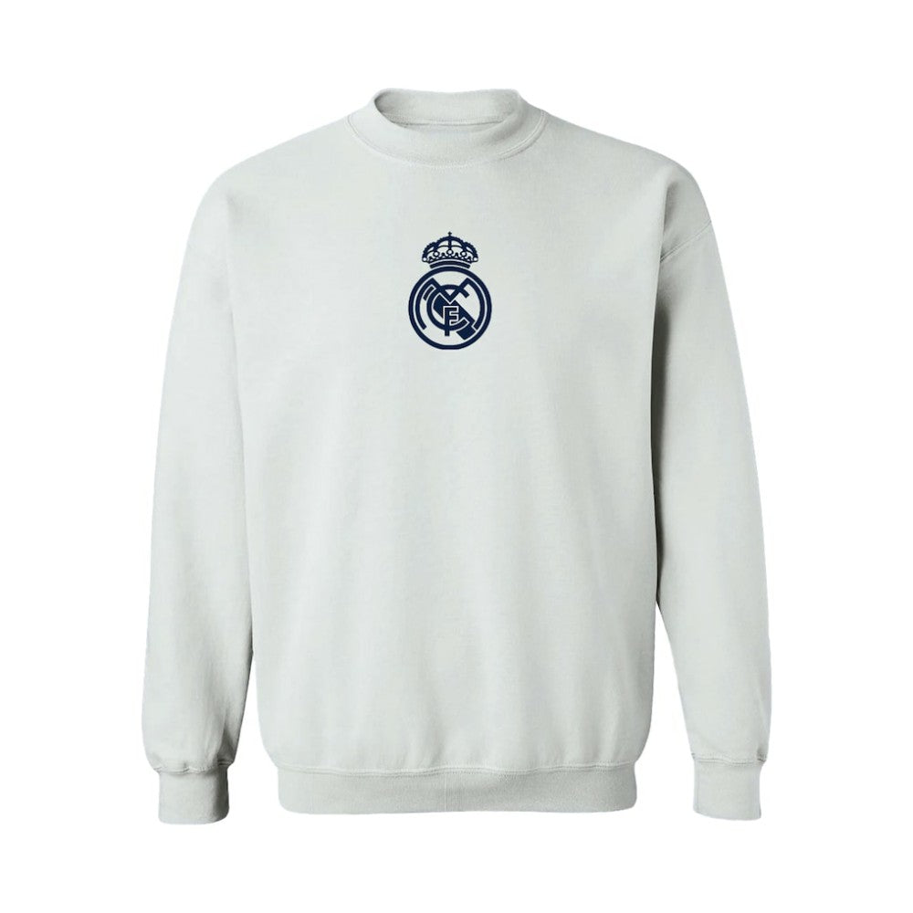 Real Madrid Vive La Fete Women's Color Badge Pullover Sweatshirt White - FIFA World CUP