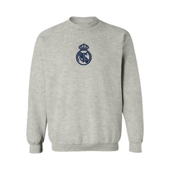 Real Madrid Vive La Fete Women's Color Badge Pullover Sweatshirt Heather Gray - FIFA World CUP