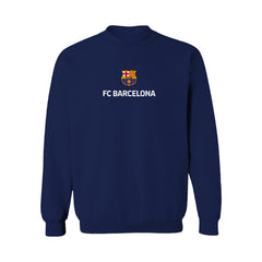 Barcelona Vive La Fete Women's Color Badge Pullover Sweatshirt Navy - FIFA World CUP