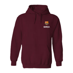 Barcelona Vive La Fete Women's Color Badge Pullover Hoodie Maroon - FIFA World CUP