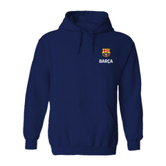 Barcelona Vive La Fete Women's Color Badge Pullover Hoodie Navy - FIFA World CUP