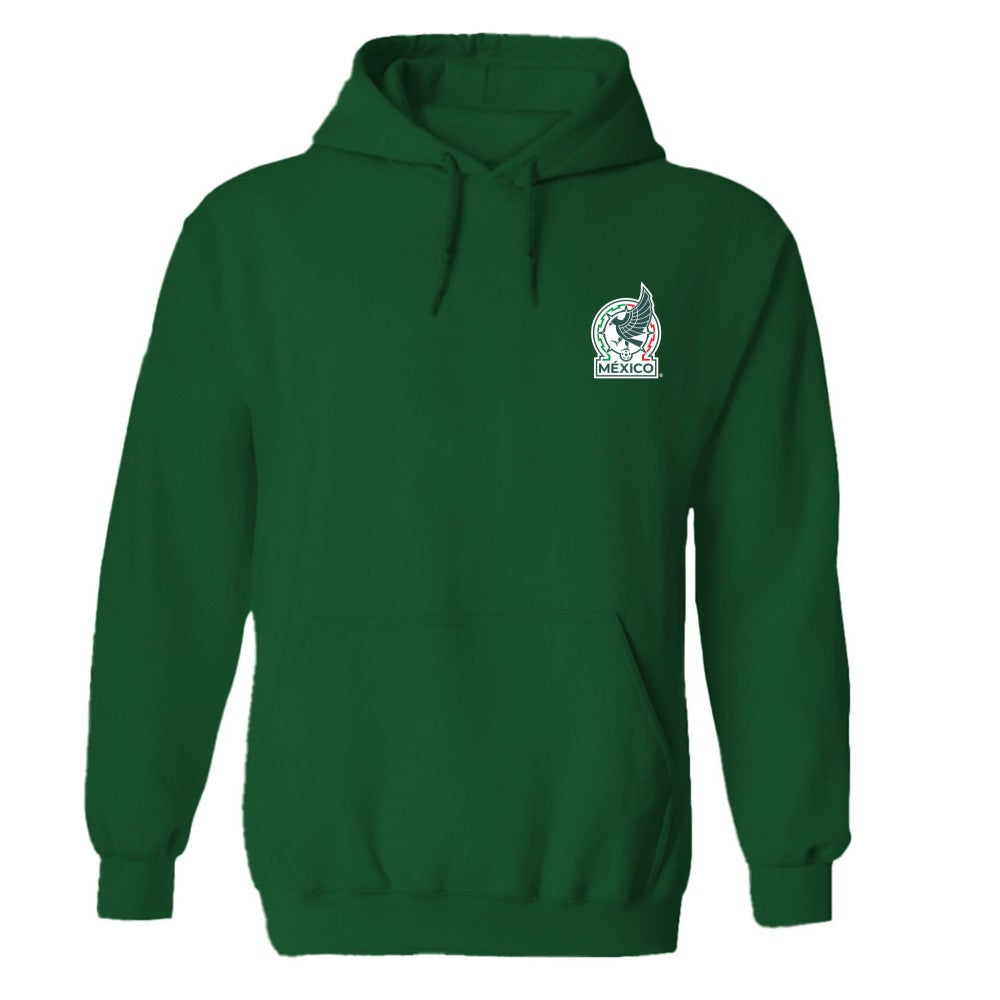 Mexico National Team Vive La Fete Women's Color Badge Pullover Hoodie Green - FIFA World CUP