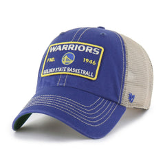 Golden State Warriors '47 Wabash Patch Clean Up Adjustable Hat Royal/Tan - NBA