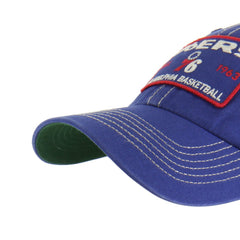 Philadelphia 76ers '47 Wabash Patch Clean Up Adjustable Hat Royal/Tan - NBA