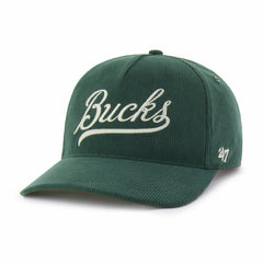 Milwaukee Bucks '47 Golden Age Relaxed Corduroy Hitch Adjustable Hat Hunter Green - NBA