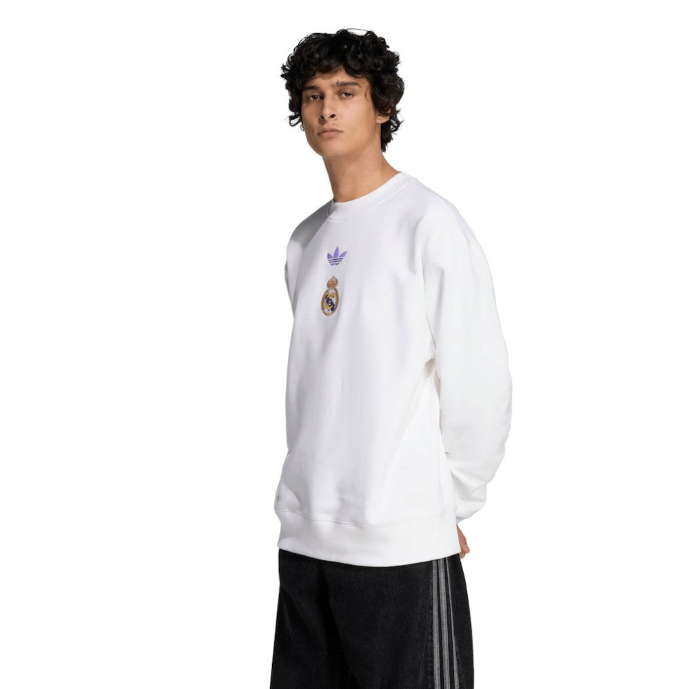Real Madrid Lifestyler Sweatshirt White | Adidas Sale