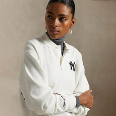 Yankees Polo Ralph Lauren Fleece Polo - MLB