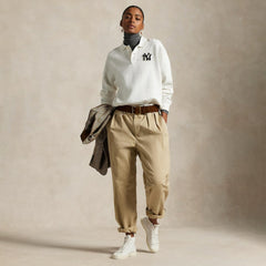 Yankees Polo Ralph Lauren Fleece Polo - MLB