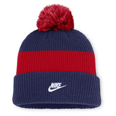 Atlanta Braves Nike Cooperstown Collection Peak Standard Cuffed Knit Hat with Pom - MLB
