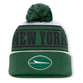 New York Jets Center Cuffed Knit Hat with Pom Green | Fanatics
