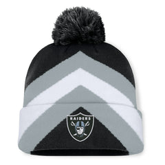 Las Vegas Raiders Women's Cornerback Cuffed Knit Hat with Pom Black | Fanatics