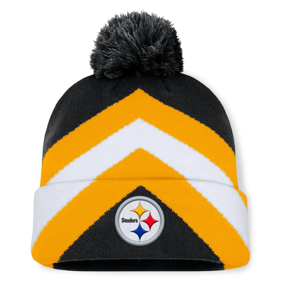 Pittsburgh Steelers Women's Cornerback Cuffed Knit Hat with Pom Black | Fanatics