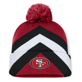 San Francisco 49ers Women's Cornerback Cuffed Knit Hat with Pom Scarlet | Fanatics