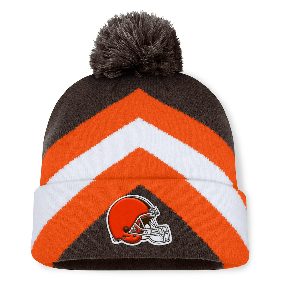 Cleveland Browns Women's Cornerback Cuffed Knit Hat with Pom Brown | Fanatics