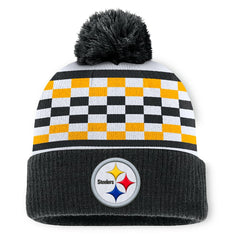 Pittsburgh Steelers Women's End Zone Cuffed Knit Hat with Pom Black | Fanatics