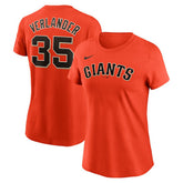 Justin Verlander San Francisco Giants Nike Women's Cooperstown Collection Fuse Name & Number T-Shirt - MLB