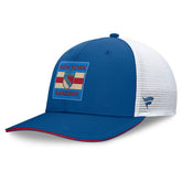 New York Rangers Fanatics Centennial Authentic Pro Structured Trucker Adjustable Hat - Blue/White - NHL