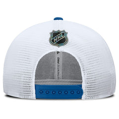 New York Rangers Fanatics Centennial Authentic Pro Structured Trucker Adjustable Hat - Blue/White - NHL