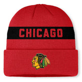 Chicago Blackhawks Fanatics Centennial Cuffed Knit Hat - Red - NHL
