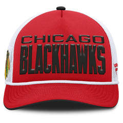 Chicago Blackhawks Fanatics Centennial Foam Front Adjustable Trucker Hat - Red/White - NHL
