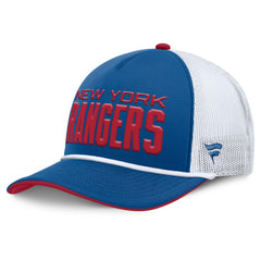 New York Rangers Fanatics Centennial Authentic Pro Foam Front Adjustable Trucker Hat - Blue/White - NHL