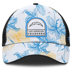 Los Angeles Chargers Tropical Adjustable Trucker Hat White/Black | Fanatics