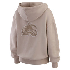 Colorado Avalanche WEAR by Erin Andrews Women's Washed Pullover Crewdie - Tan - NHL