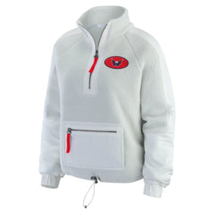 Washington Capitals WEAR by Erin Andrews Women's Polar Fleece Quarter-Zip Jacket - Gray - NHL