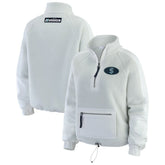 Seattle Kraken WEAR by Erin Andrews Women's Polar Fleece Quarter-Zip Jacket - Gray - NHL