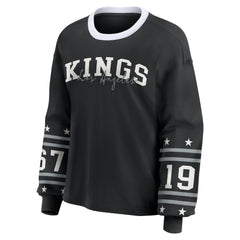 Los Angeles Kings WEAR by Erin Andrews Women's Long-Sleeve Sport T-Shirt - Black - NHL