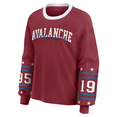Colorado Avalanche WEAR by Erin Andrews Women's Long-Sleeve Sport T-Shirt - Burgundy - NHL