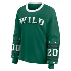 Minnesota Wild WEAR by Erin Andrews Women's Long-Sleeve Sport T-Shirt - Green - NHL