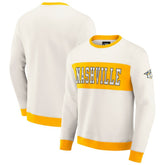 Nashville Predators Darius Rucker Collection by Fanatics Colorblock Pullover Sweatshirt - Cream - NHL