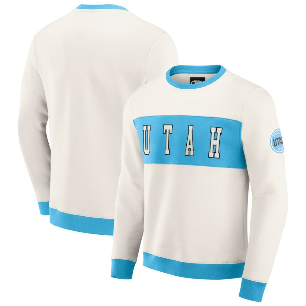 Utah Hockey Club Darius Rucker Collection by Fanatics Colorblock Pullover Sweatshirt - Cream - NHL