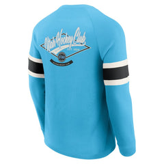 Utah Hockey Club Darius Rucker Collection by Fanatics Waffle-Knit Raglan Long Sleeve Henley T-Shirt - Light Blue - NHL