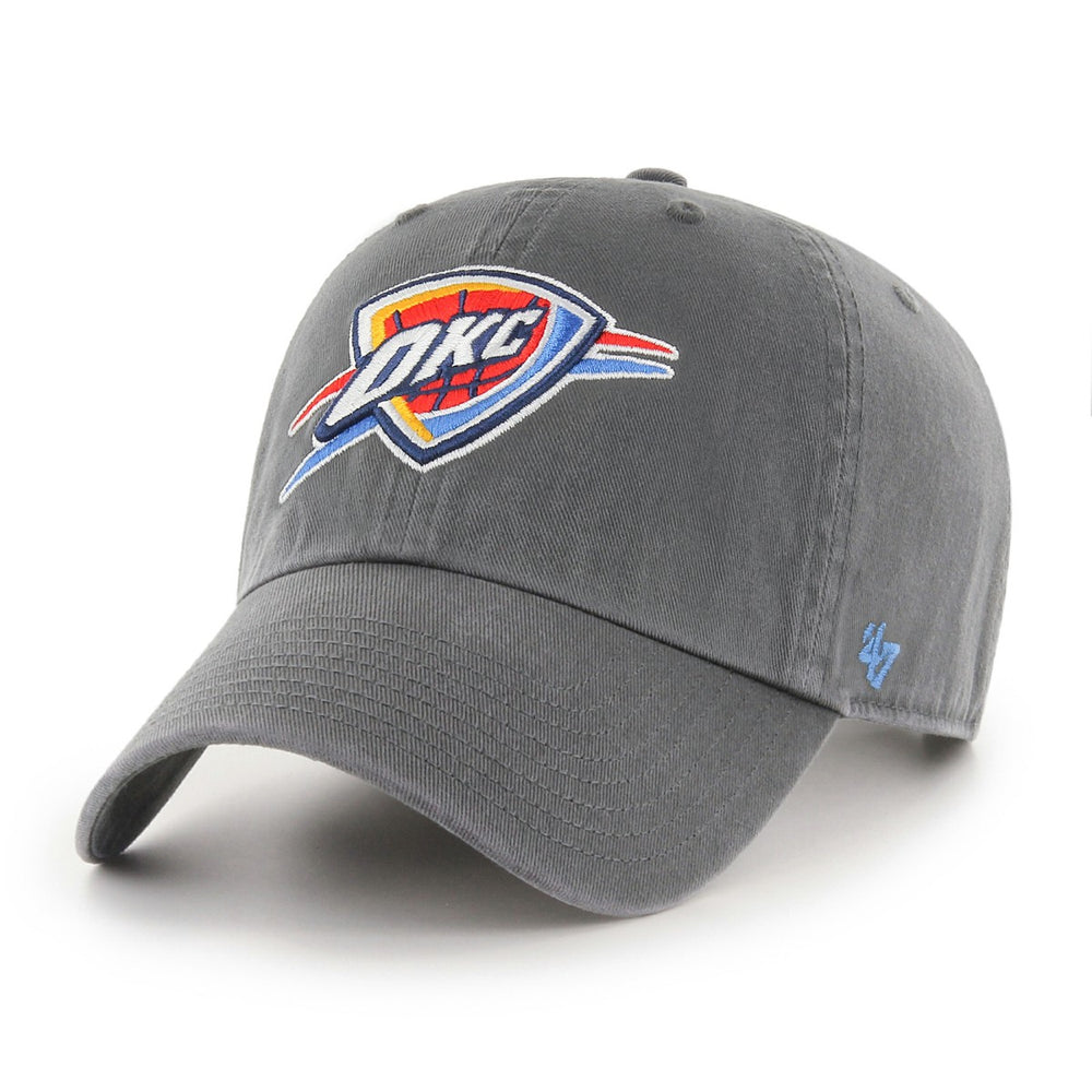 Oklahoma City Thunder '47 Core Logo Clean Up Adjustable Hat Charcoal - NBA