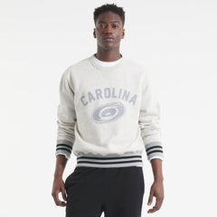 Carolina Hurricanes Todd Snyder by Fanatics Relaxed Canadian Fleece Crew - Heather Gray - NHL